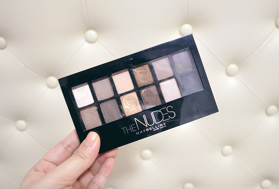 maybelline the nudes eyeshadow palette review swatches fotd