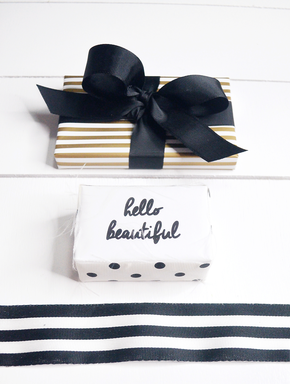 kate spade gift wrap ideas black gold white sugar paper la