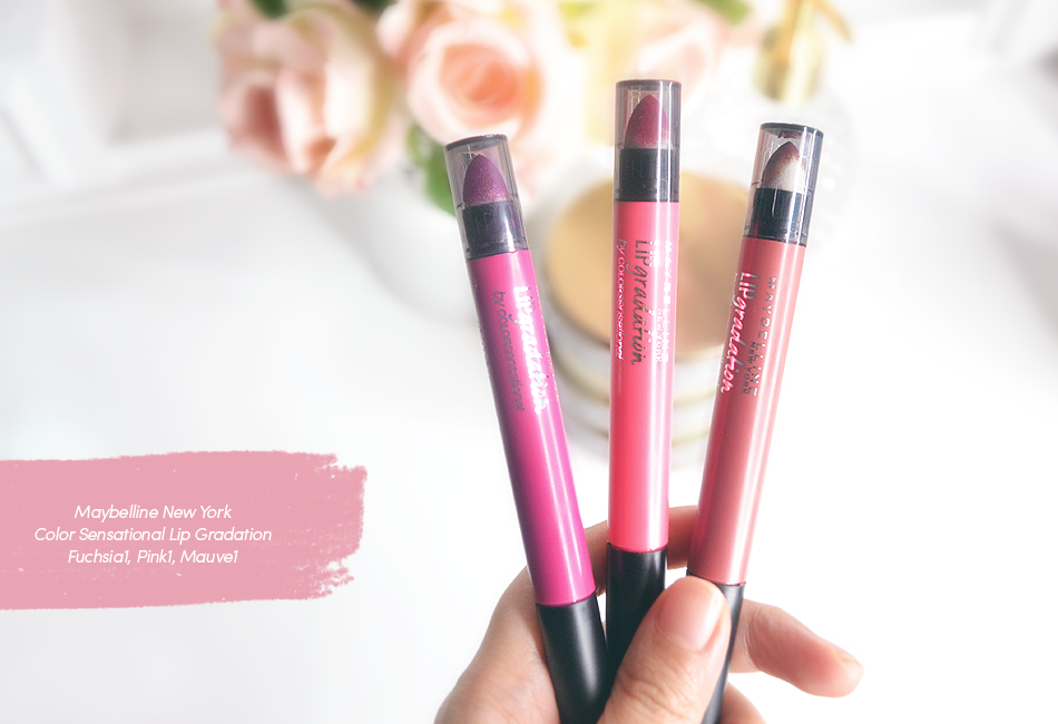 maybelline lip gradation review swatches fot kpop ombre lips