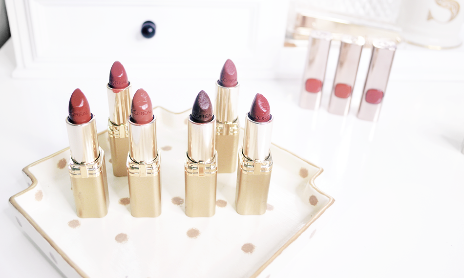 loreal color riche lipsticks review swatches photos fotd price creamy browns