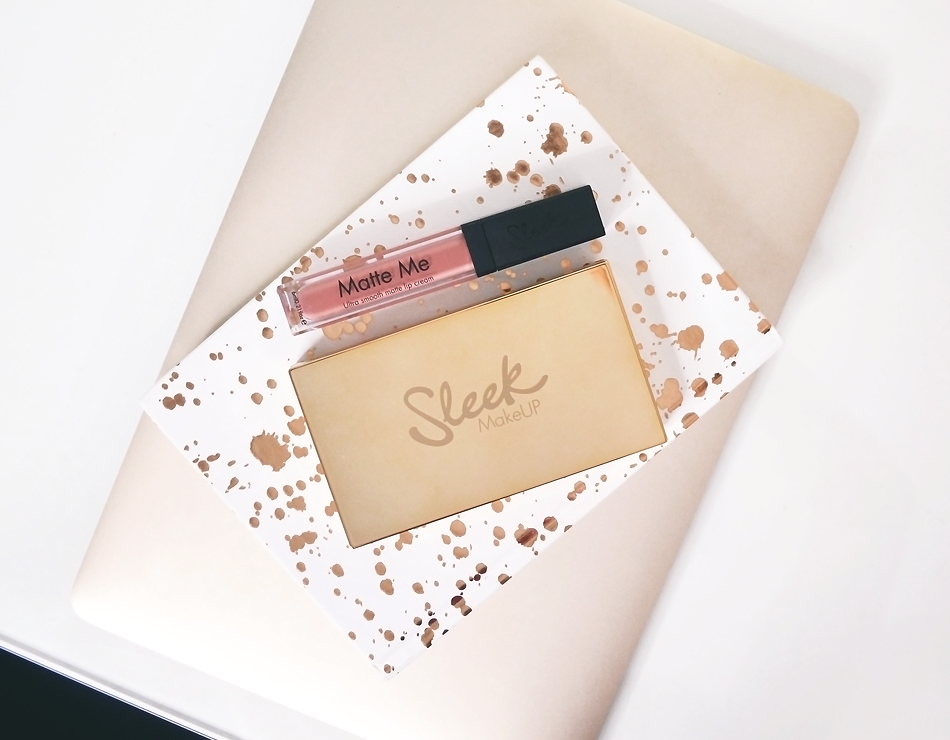 sleek highlighting palette solstice review swatches photo worn motd price, sleek matte me lipstick birthday suit