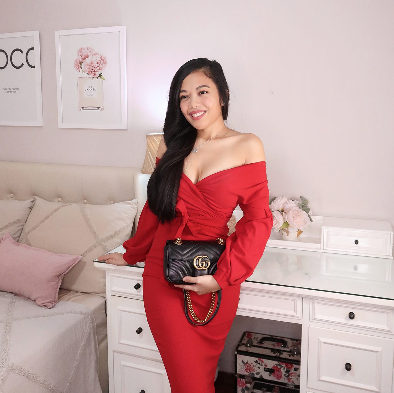 Shayne Naidas Femme Luxe Angelica Red Dress Review Ootd 02b